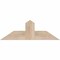 Ekena Millwork Portland Smooth Timber Gable Bracket, Douglas Fir, 36"W x 12"H x 1 1/2"D x 5 1/2"F, 8/12 Pitch GBW036X12X0206POR00SDF - alternate 1